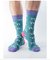 Bamboo Socks Teal Dog size 40-45