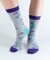 Bamboo Socks Gray Kites