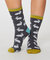Rabbit Bamboo Socks Grey Marle