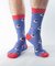Bamboo Socks Purple Puffin size 40-45