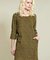 Folk Tunic Dress Ochre