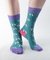 Bamboo Socks Teal Dog size 36-40