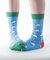 Bamboo Socks Xmas Blue Sheep