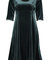 Yvette Dress Petrol-Green Velour