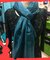 Scarf silk dots aqua