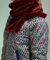 Faux Fur Scarf Zoot Brique Red