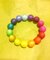 Bracelet resin rainbow